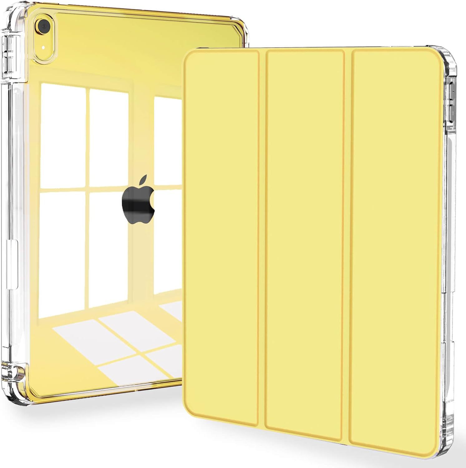 ipadカバー クリア背面三つ折り保護ケース