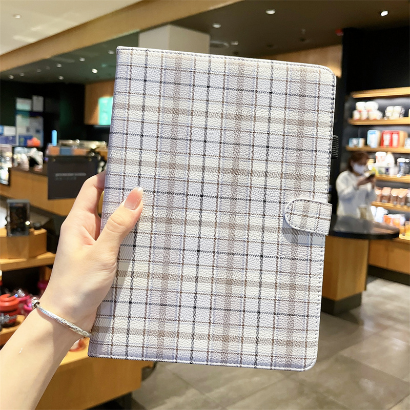 ipadカバー 格子柄 タブレット保護ケース