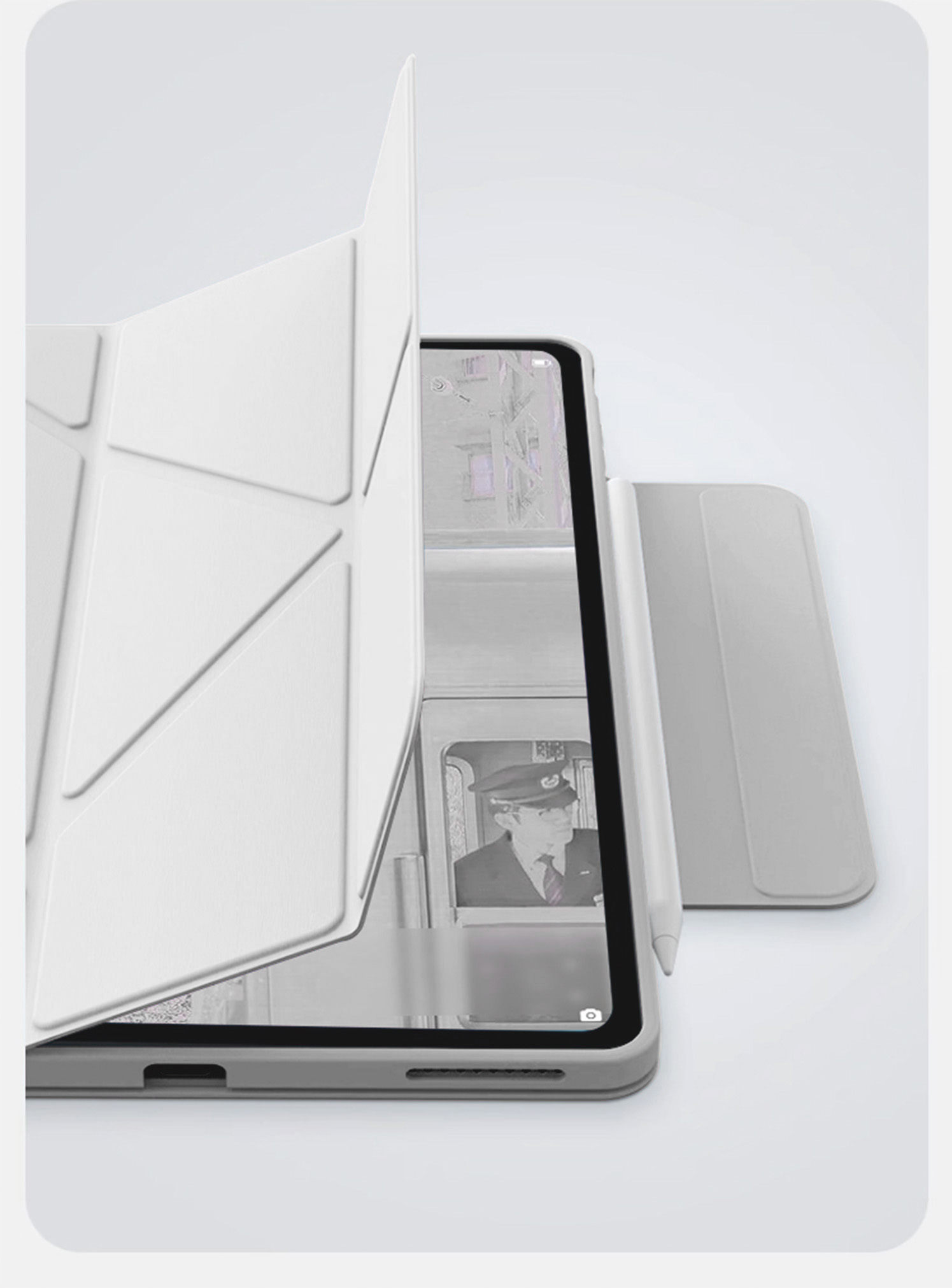 ipadカバー 折り紙風デザイン タブレット保護ケース