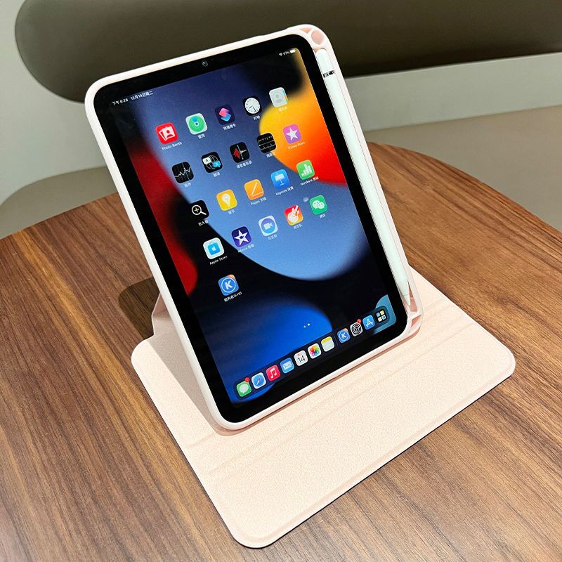ipadカバー シンプル背面ポケット付き保護ケース