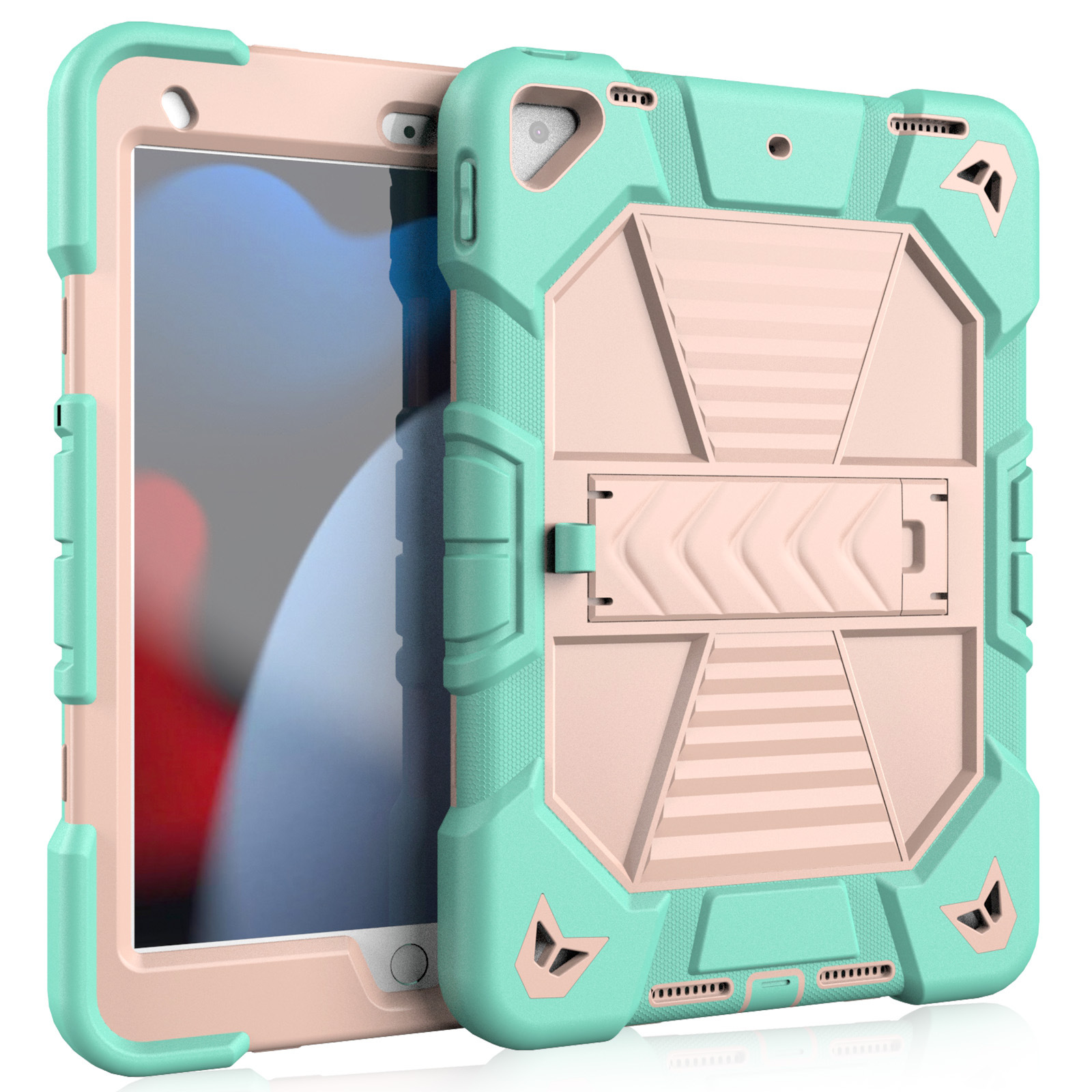 ipadカバー 頑丈スタンド付き防衛型タブレットケース