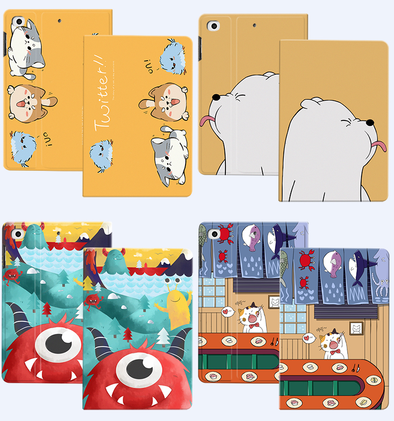 ipadカバー かわいい動物イラスト保護カバー