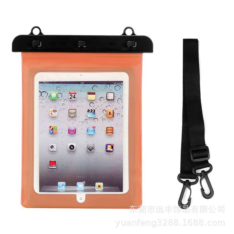 iPadケース 防水対応タブレットケース ストラップ付き
