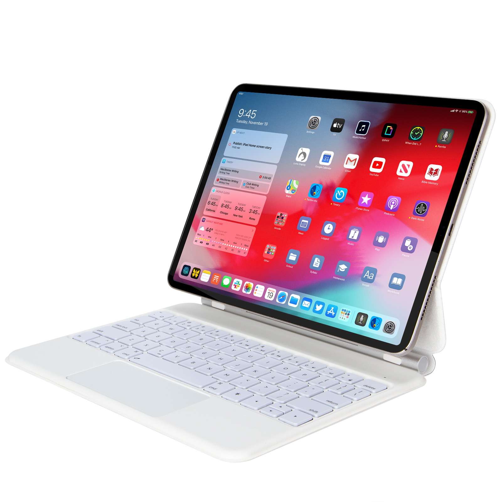 iPadカバーiPadキーボード付き充電スタンドケース