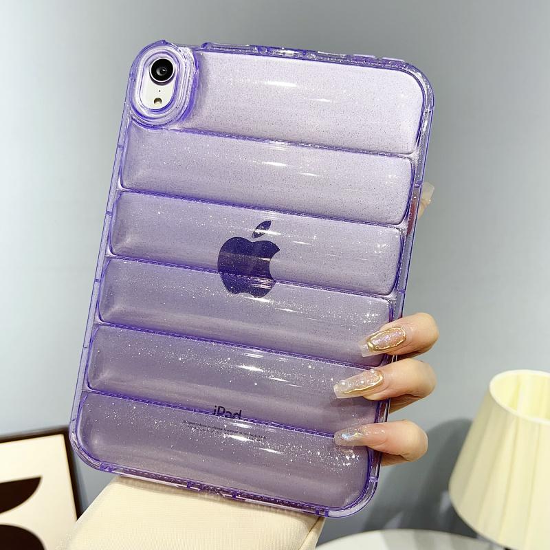 ipadカバー 透明ウェーブデザイン保護カバー
