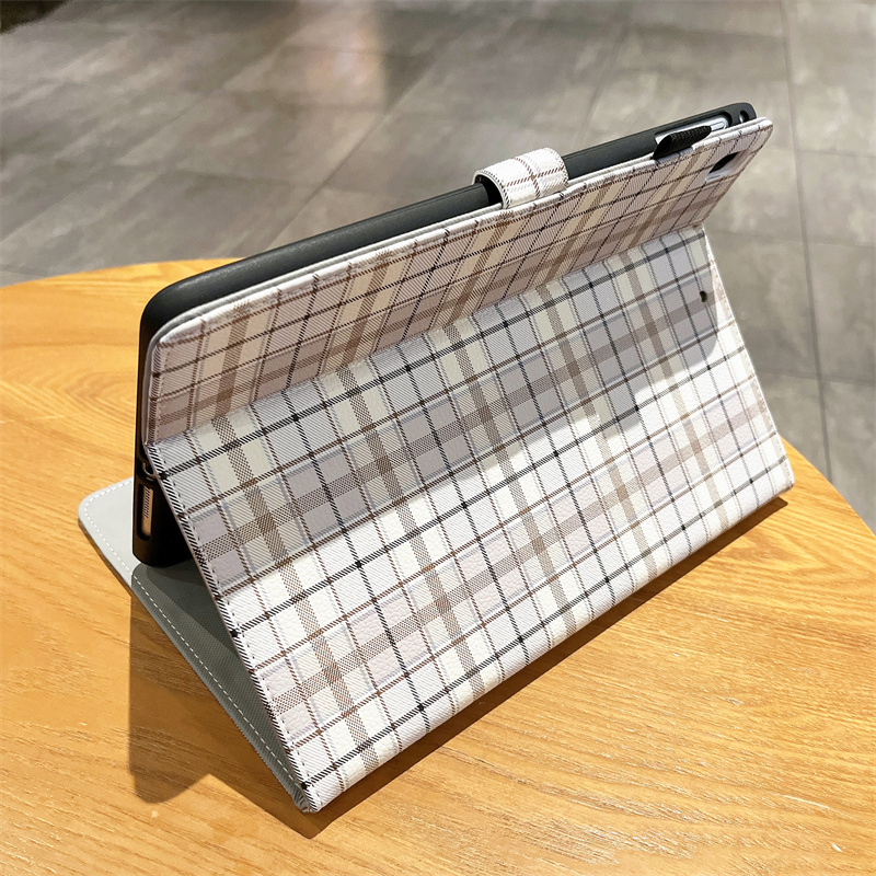 ipadカバー 格子柄 タブレット保護ケース
