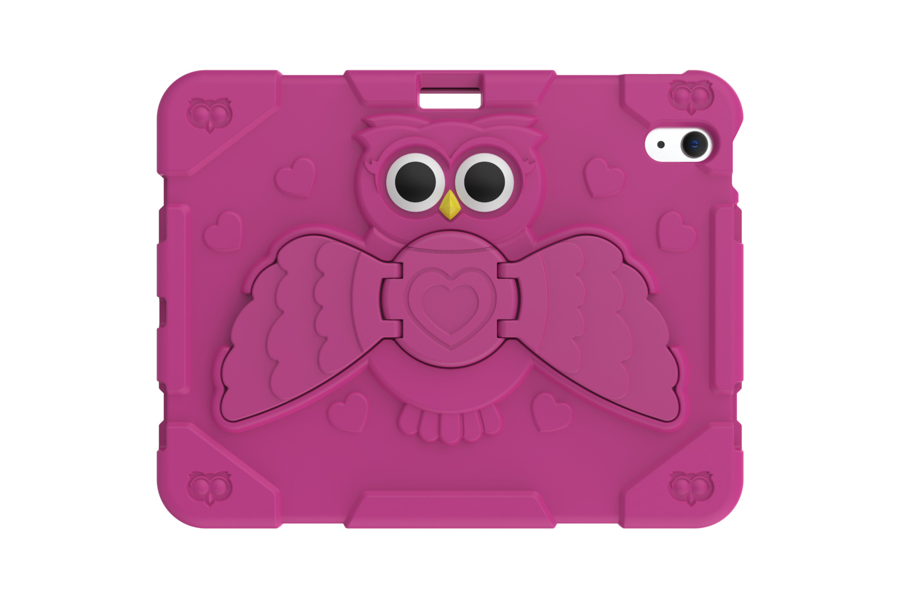 ipadカバー ふくろう型スタンド付き児童用保護カバー