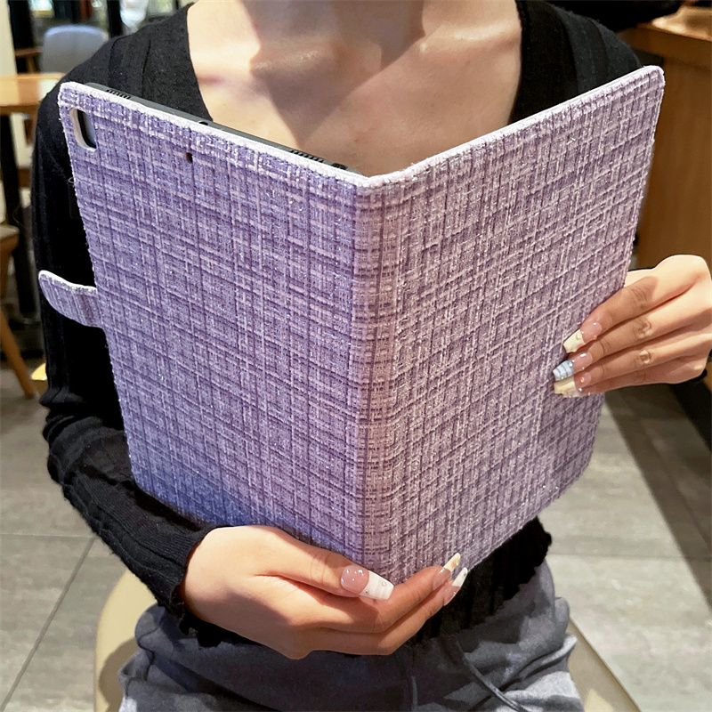 ipadカバー 織り目模様の高級感あふれるタブレットケース