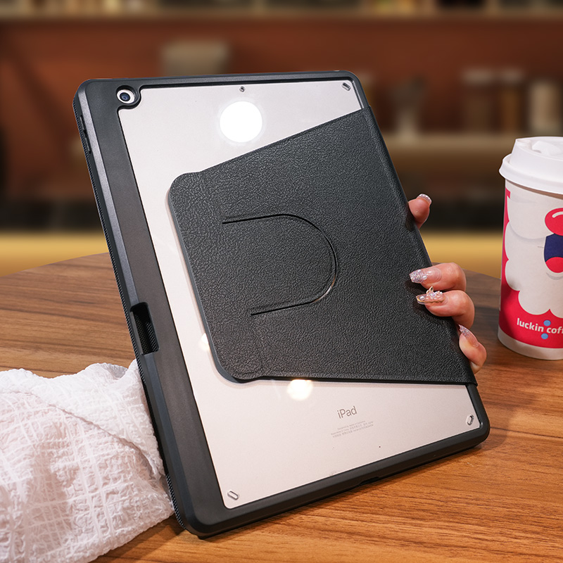 ipadカバー 透明背面スタンド付き保護ケース