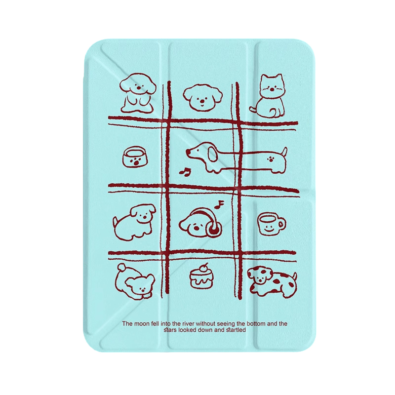 ipadカバー わんちゃん柄 透明保護カバー