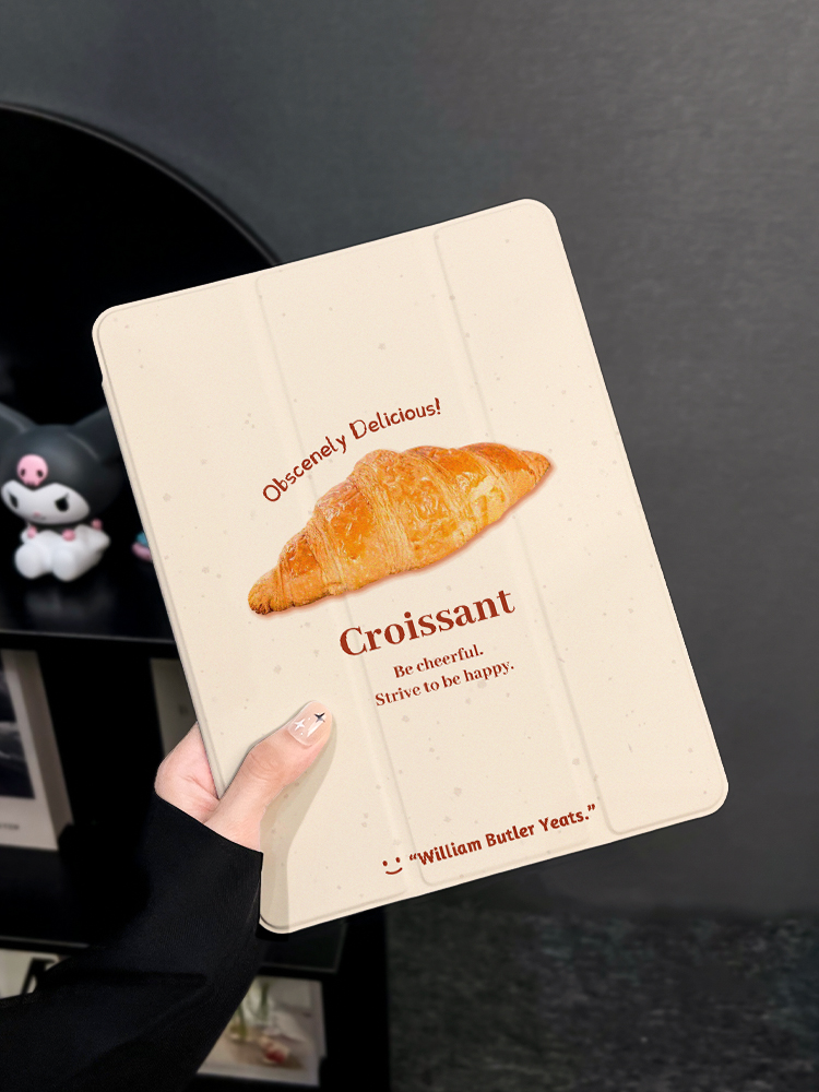 ipadカバー 焼き立てパン柄の透明端末保護カバー
