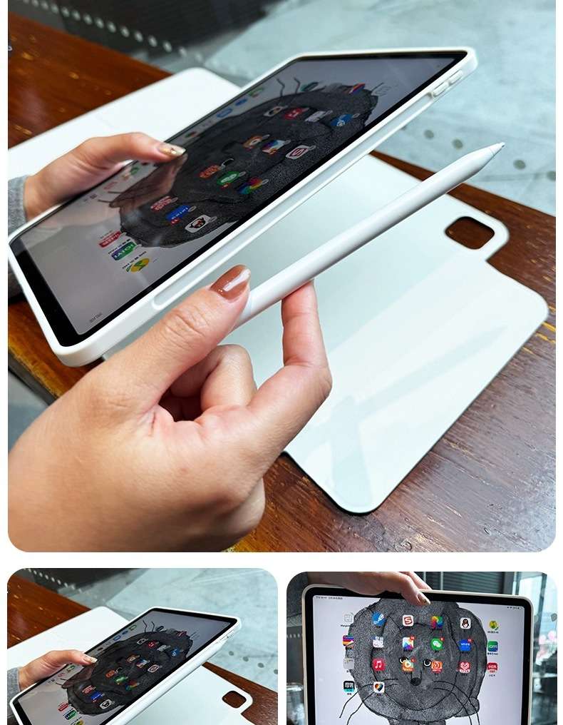 折り畳み式iPadケース　 磁気吸着スタンド機能付き