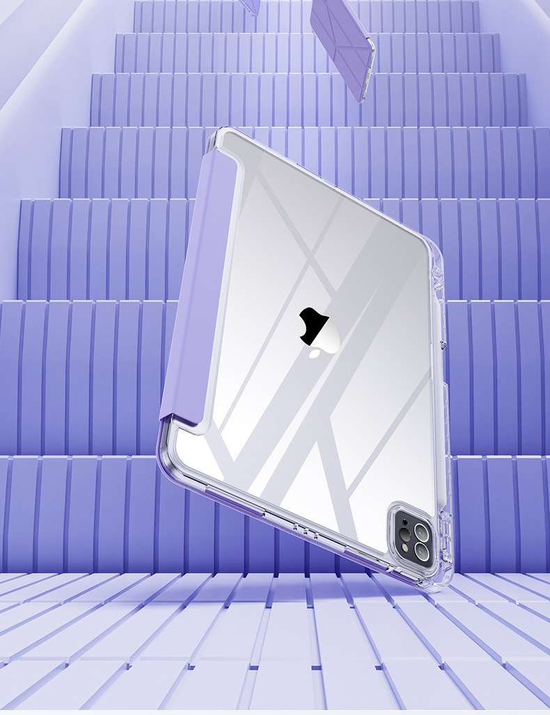 iPadケース 多機能スタンド付き 衝撃吸収 折りたたみ保護カバー