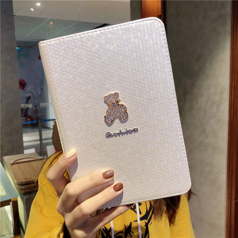 ipadカバー キラキラくまちゃん保護カバー