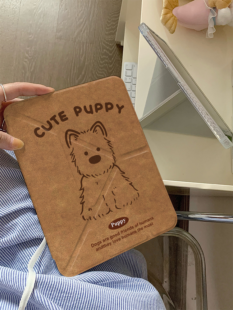 ipadカバー 愛犬デザイン 手帳型保護ケース