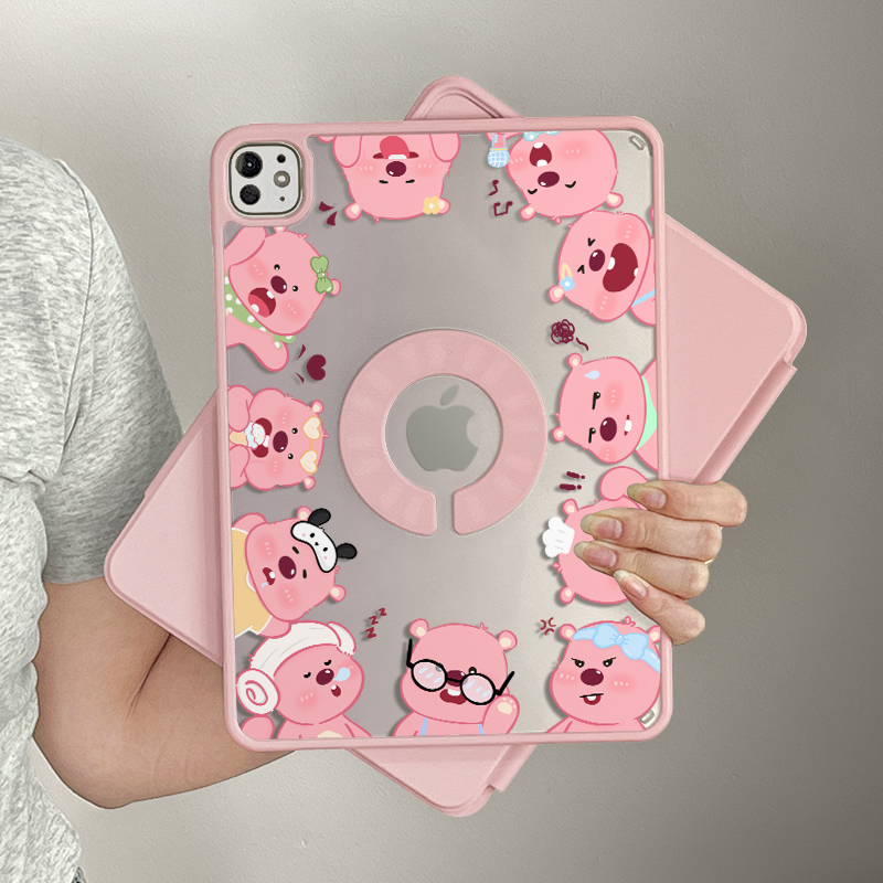 ipadカバー 動物たちの輪で彩る専用プロケース