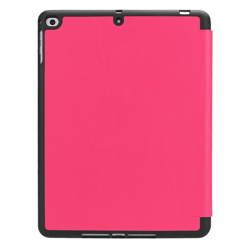 三つ折りスタンド機能付きペンホルダー搭載ipadカバー