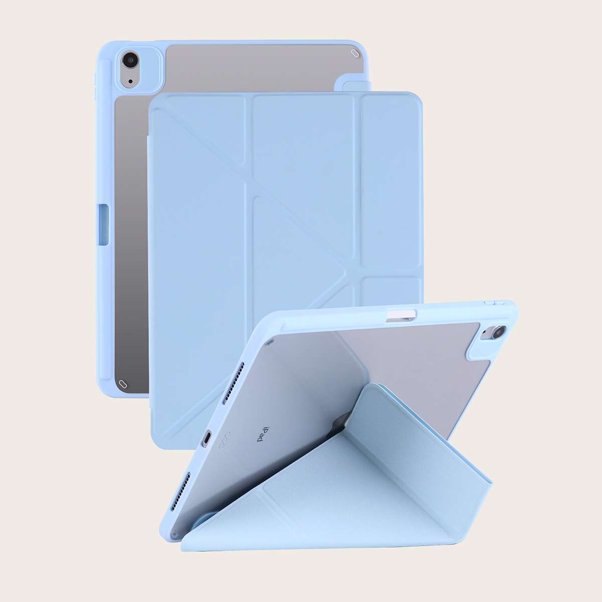 iPadケース　折り畳み式スタンド機能付きiPad保護ケース