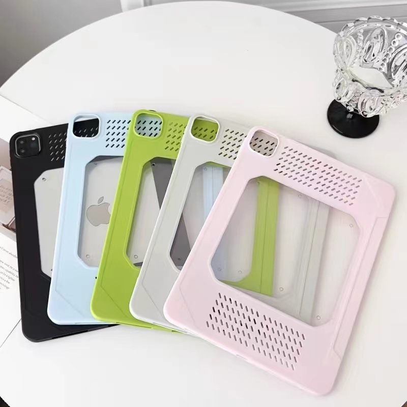 ipadカバー 透明窓付き通気性抜群保護ケース
