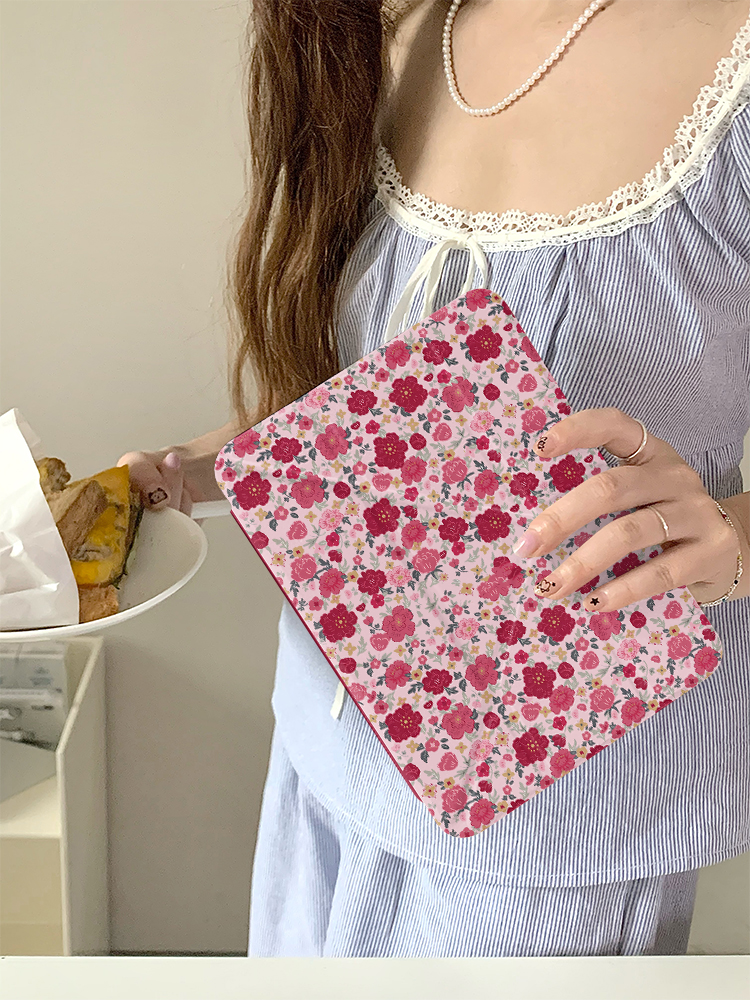 ipadカバー 花園模様の手帳型保護ケース