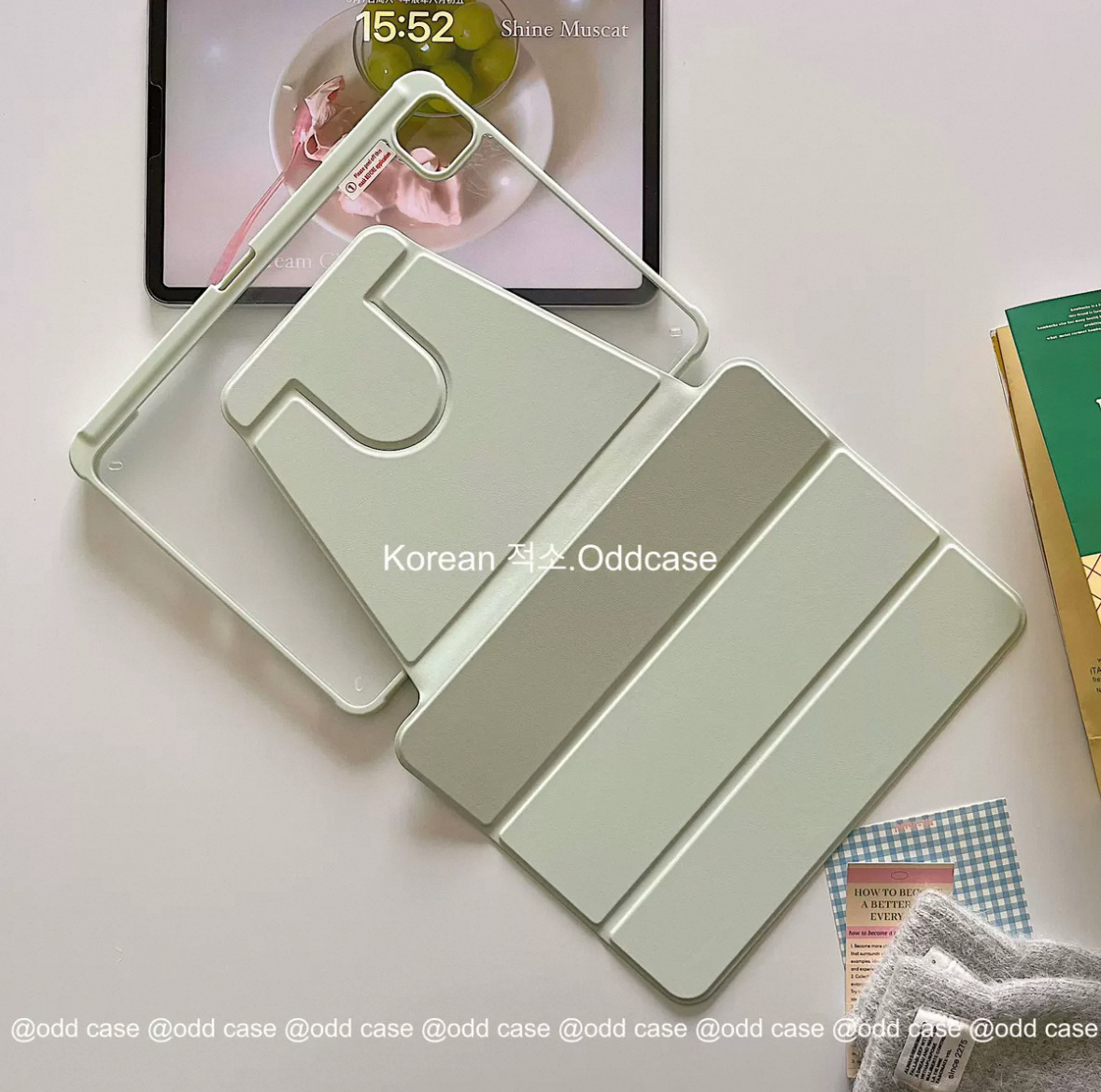 ipadカバー 三つ折りスタンド付きシンプル手帳型保護ケース