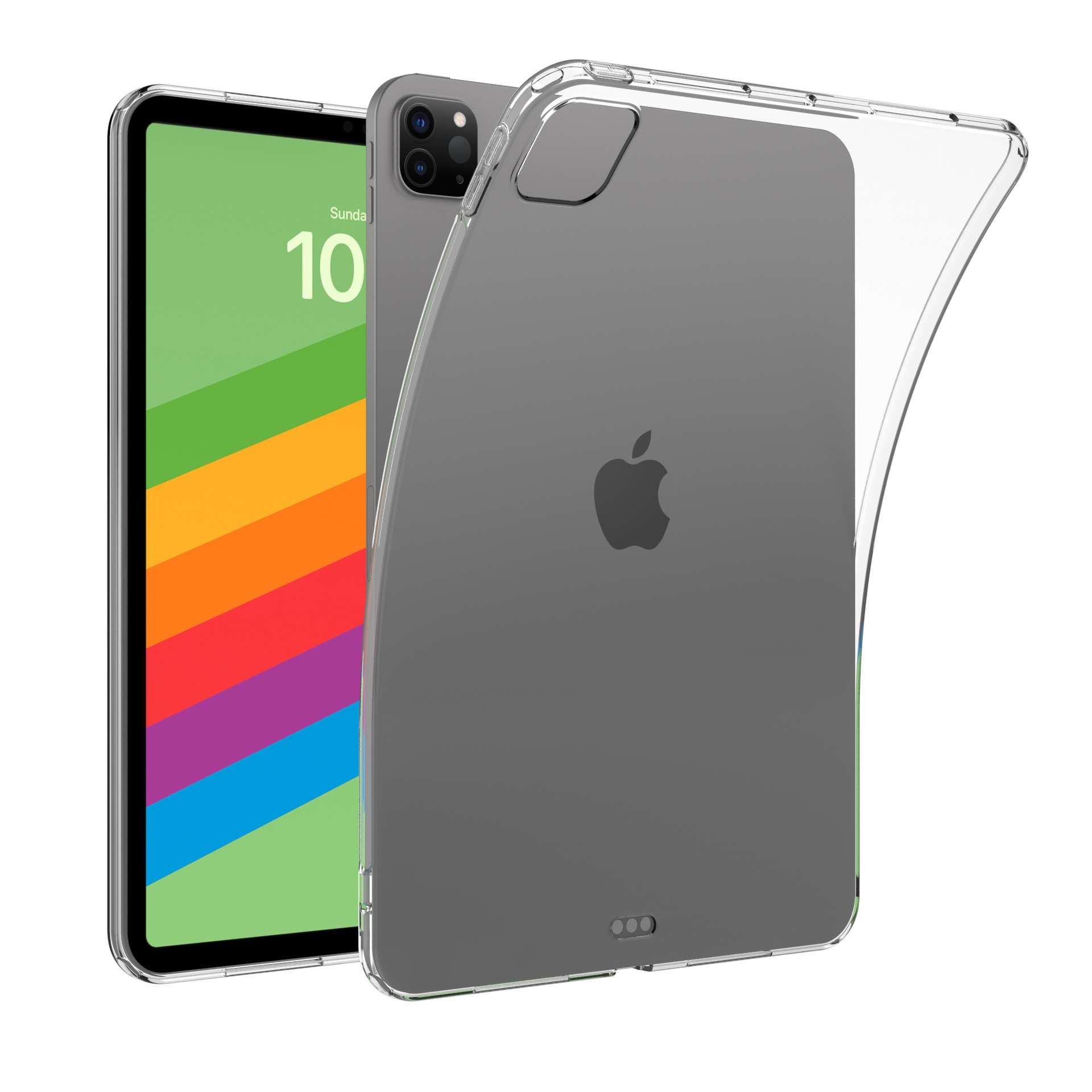 iPadケース 超薄型 軽量 背面保護 透明カバー
