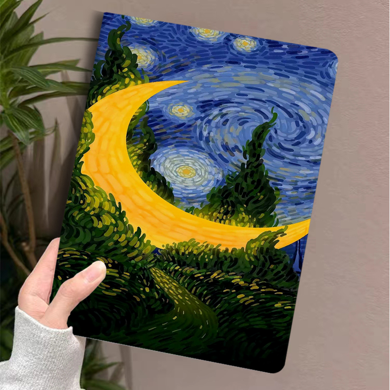 ipadカバー 名画風景印象派保護カバー