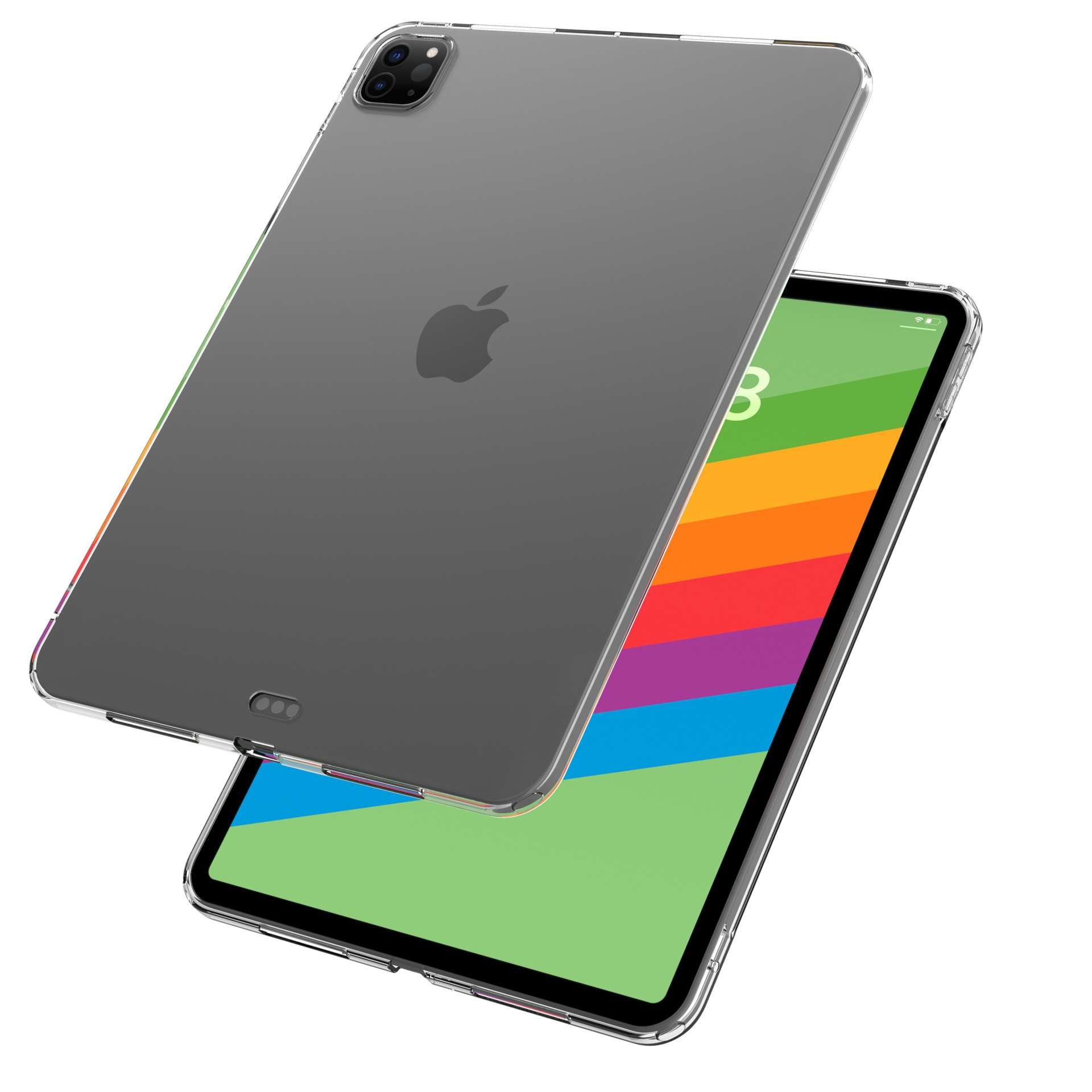 iPadケース 超薄型 軽量 背面保護 透明カバー