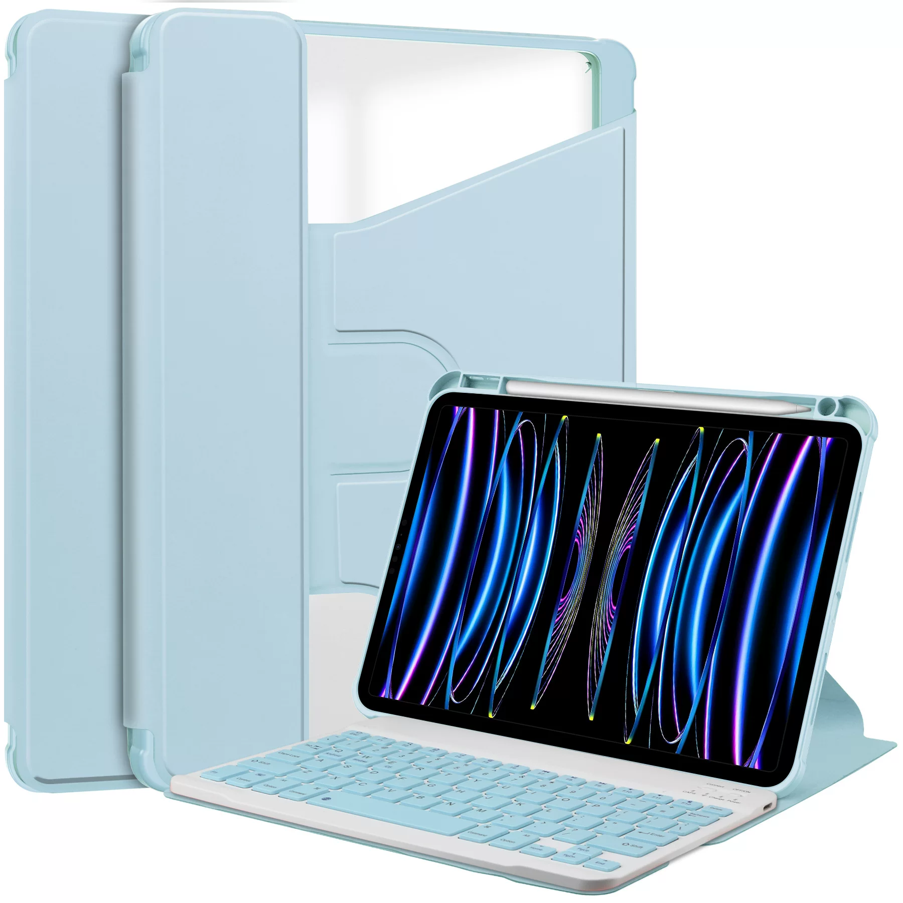 ipadカバー キーボード一体型スタンド機能付き保護ケース iPad Air