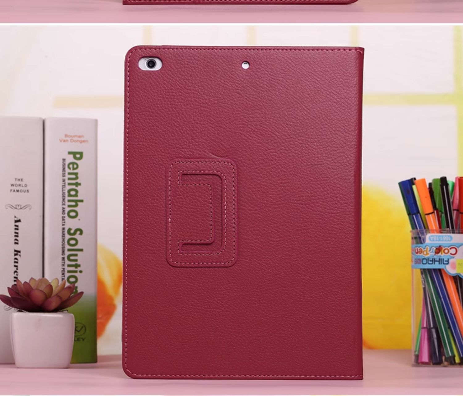 ipadカバー 上質レザー調スタンド機能付き保護ケース