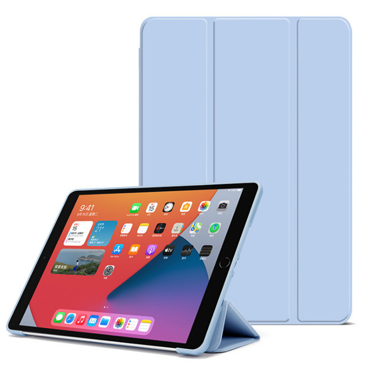 ipadカバー 多機能筆ホルダー付き三つ折り保護ケース