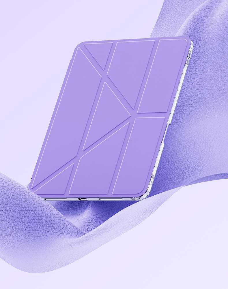 iPadケース 多機能スタンド付き 衝撃吸収 折りたたみ保護カバー