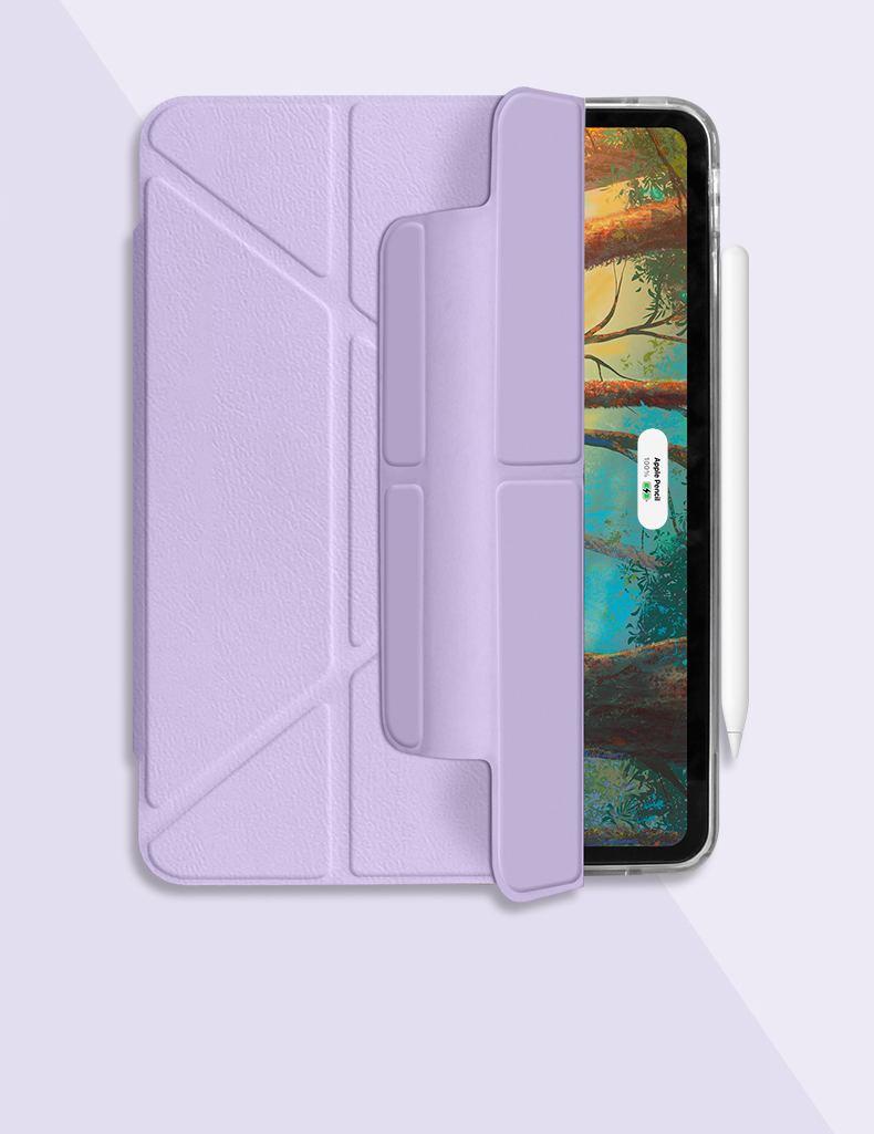 ipadカバー 幾何学模様折り畳み式保護カバー