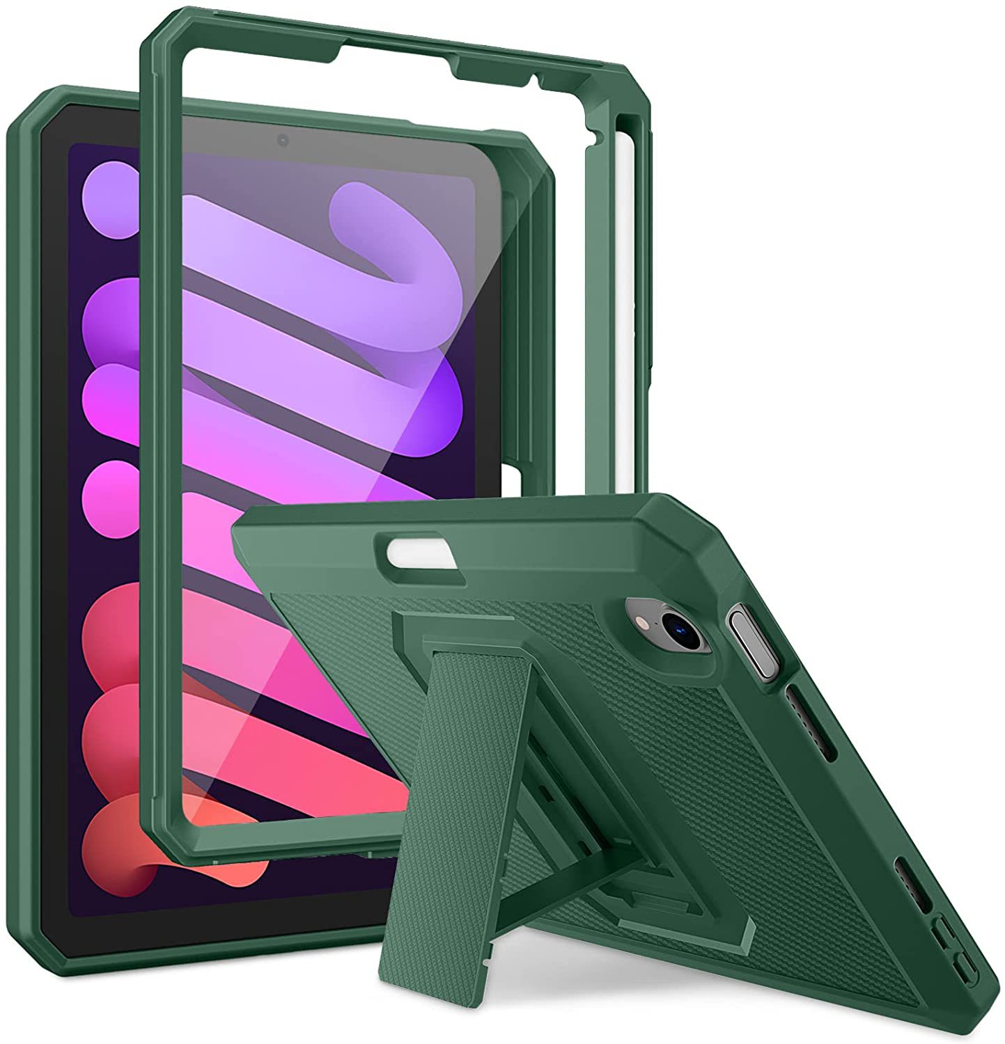 ipadカバー 全方位保護 防水スタンド機能付きケース