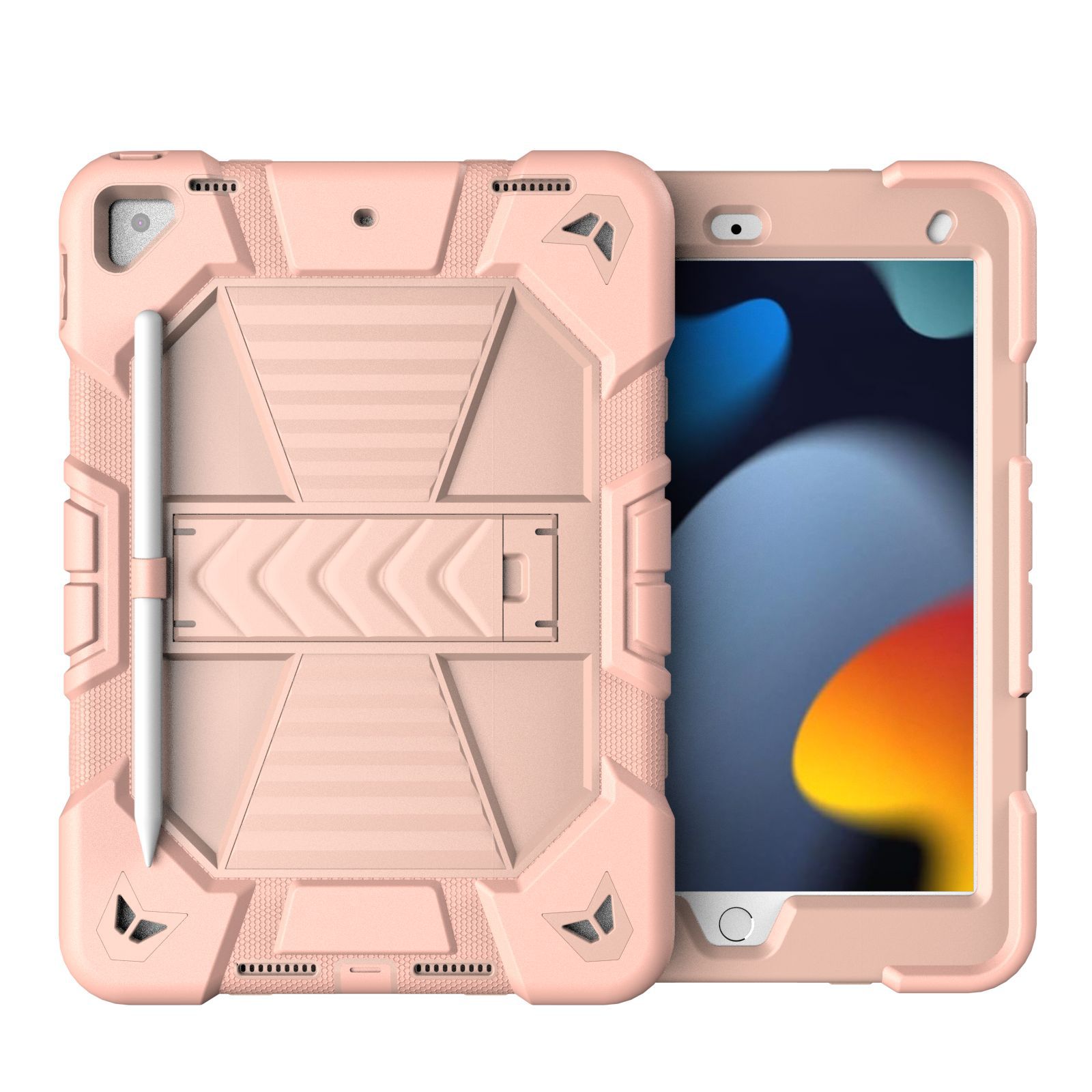 ipadカバー 頑丈スタンド付き防衛型タブレットケース