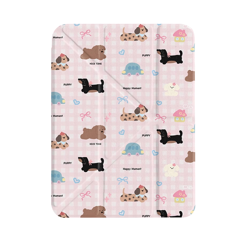 ipadカバー フルーツ柄スタンド付き保護ケース