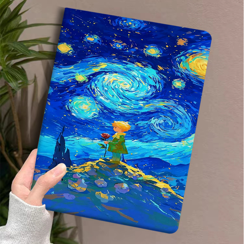 ipadカバー 名画風景印象派保護カバー