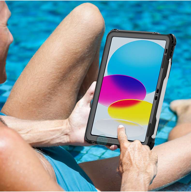 iPadケース 頑丈設計 完全防水対応 保護ケース