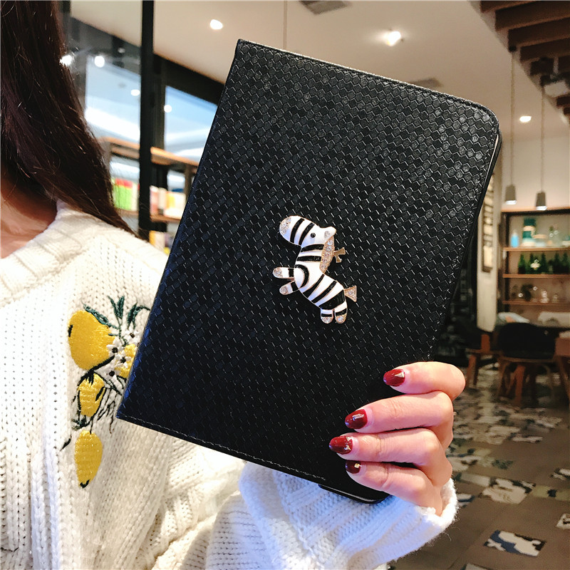 ipadカバー しまうま装飾タブレットケース