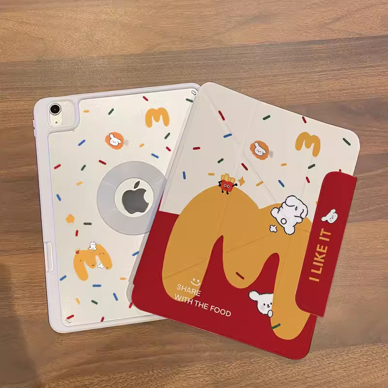 ipadカバー 食べ物イラスト保護カバー