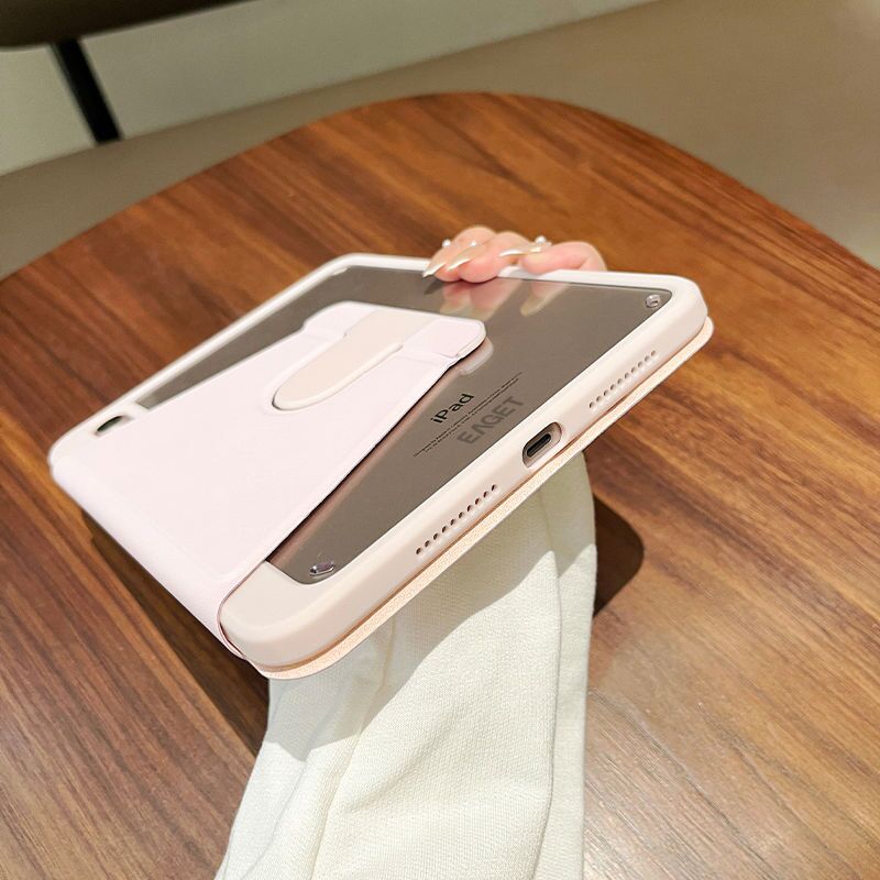 ipadカバー シンプル背面ポケット付き保護ケース