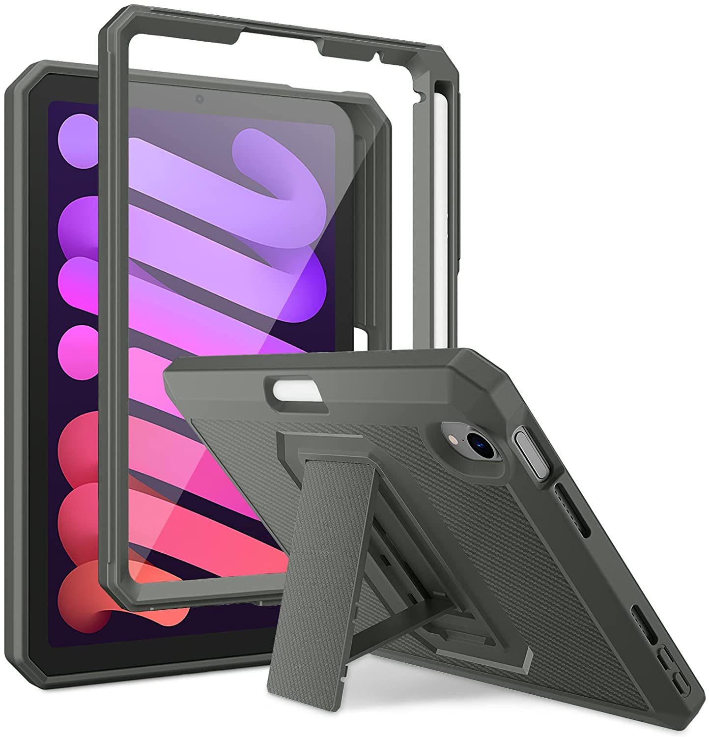 ipadカバー 全方位保護 防水スタンド機能付きケース