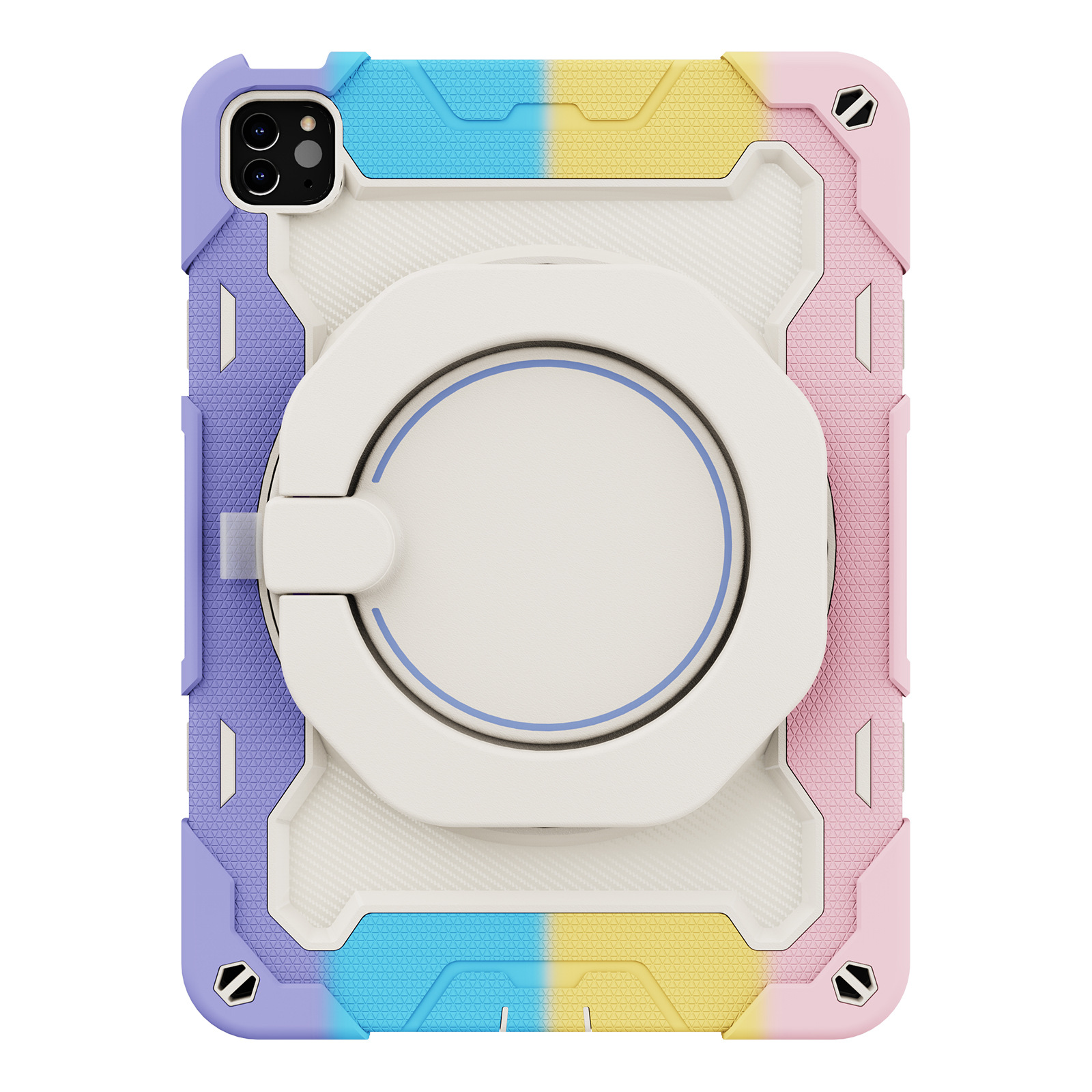 ipadカバー 回転取っ手付き頑丈保護アイパッドケース