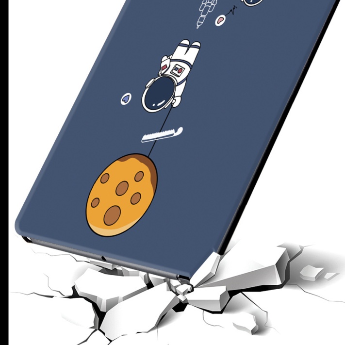 タブレットケース 宇宙飛行士と猫ちゃん 可愛いタブレット保護カバー