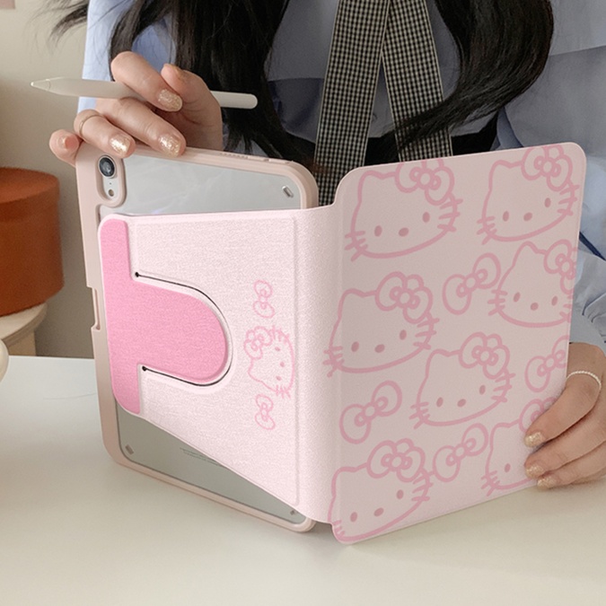 タブレットケース かわいい猫柄折りたたみタブレット保護ケース