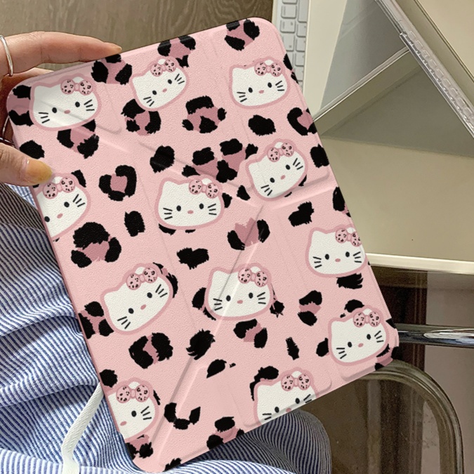 タブレットケース ねこ柄ヒョウ模様タブレット保護ケース
