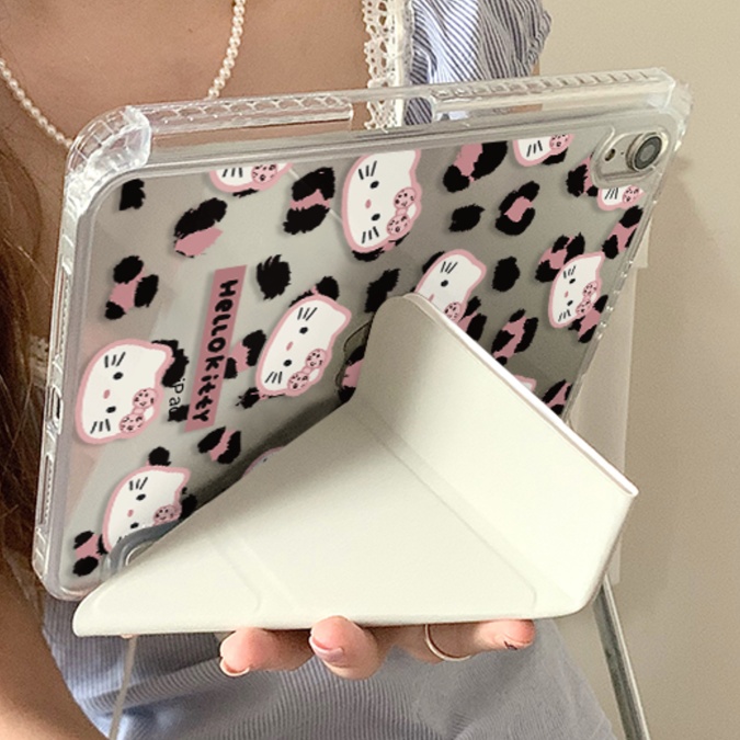 タブレットケース ねこ柄ヒョウ模様タブレット保護ケース