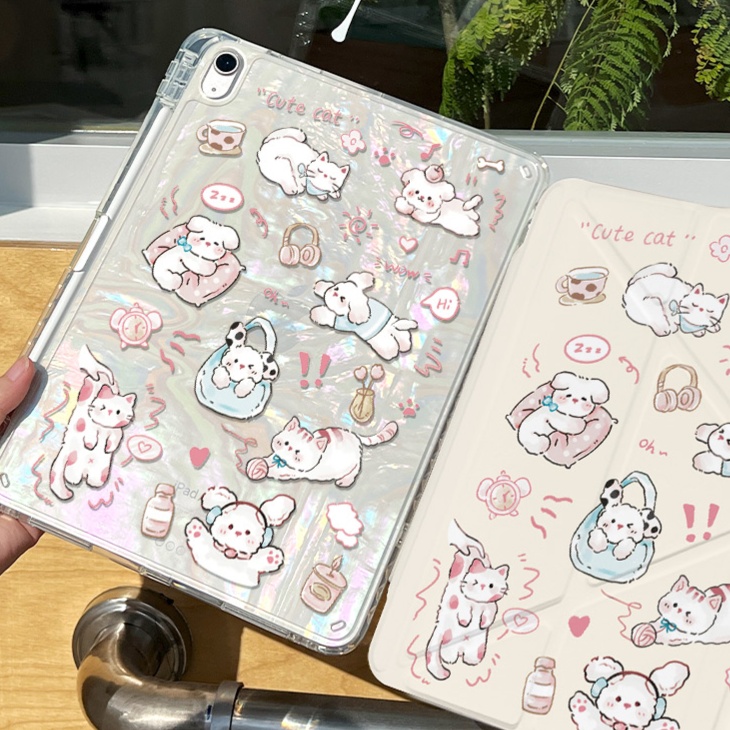 タブレットケース 月と動物たちの夢見るタブレットカバー