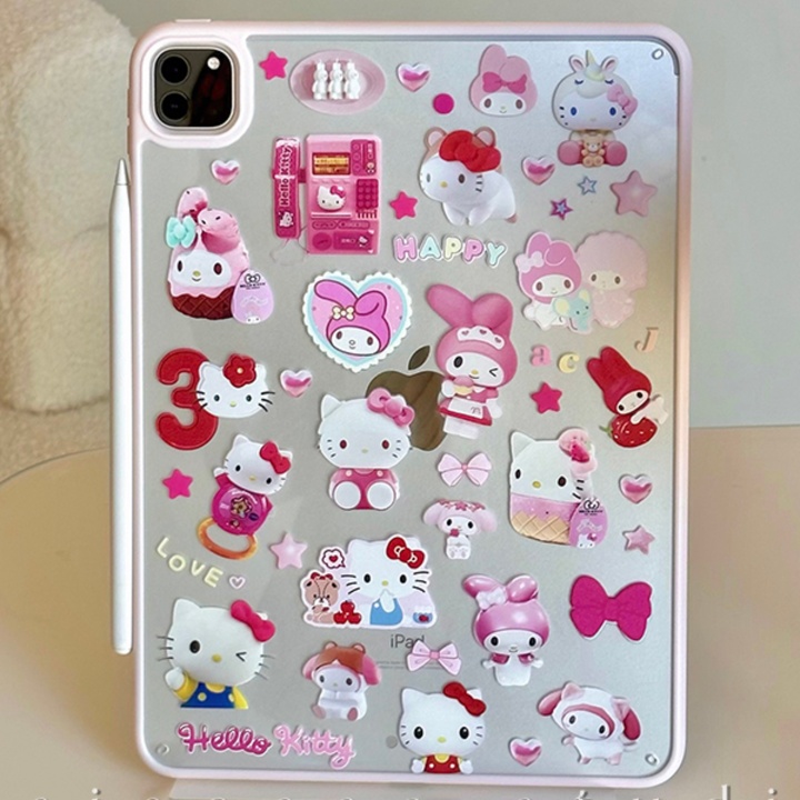タブレットケース サンリオキャラクター立体飾り付きタブレット保護ケース