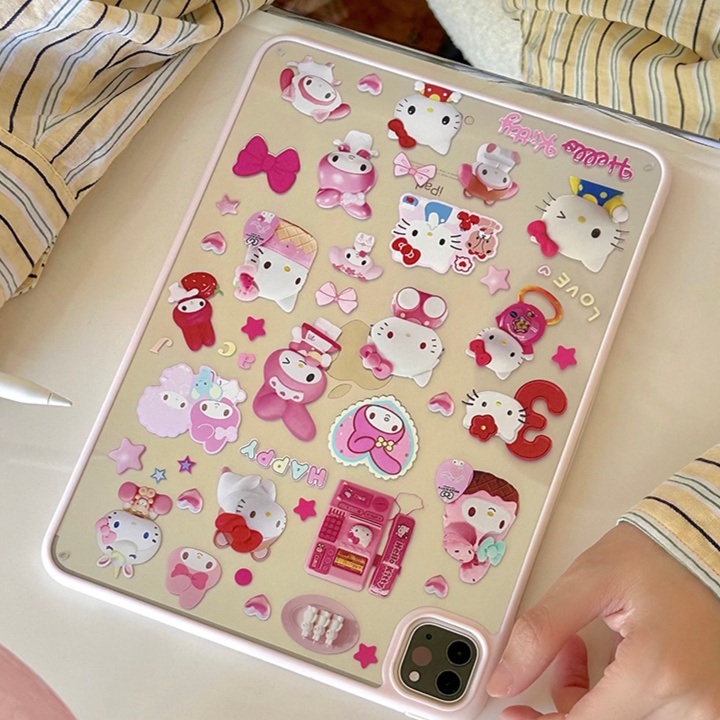 タブレットケース サンリオキャラクター立体飾り付きタブレット保護ケース